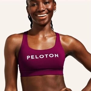 EUC Lululemon X Peloton Energy Bra Sports Bra Size 8 (Magenta)